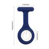 Unisex Multi Colors Silicone Lapel Watches with Second Hand Nursing Nurse Watch Clip On Fob