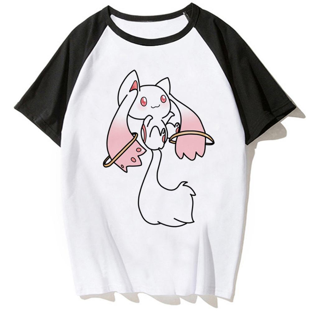 Puella Magi Madoka Magica T-Shirt Damen Harajuku T-Shirt Mädchen Grafik Kleidung