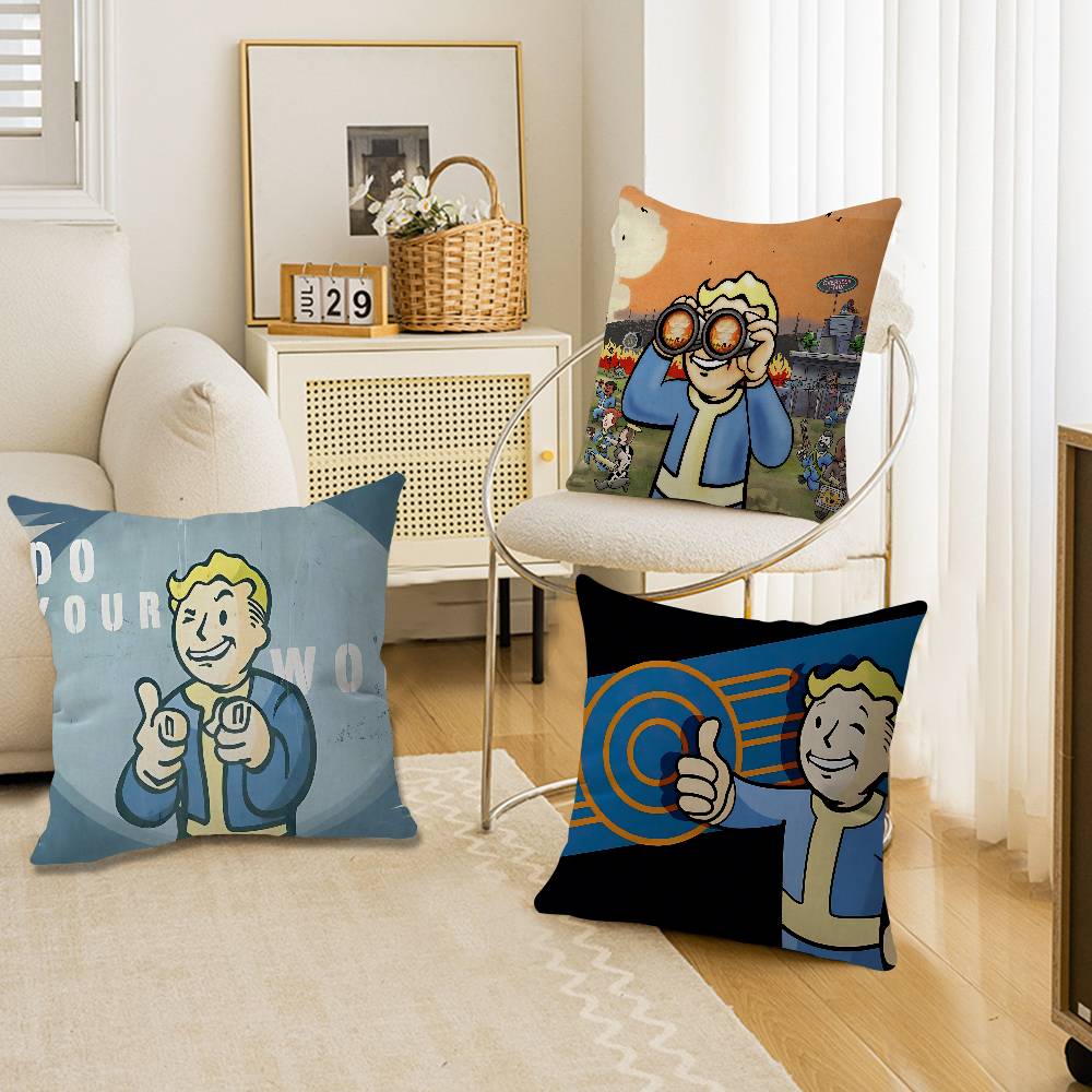 Game Vault Tec F-Fallout Cushion Cover Polyester Sofa Cushions Decorative Throw Pillows Home Decoration Pillowcover