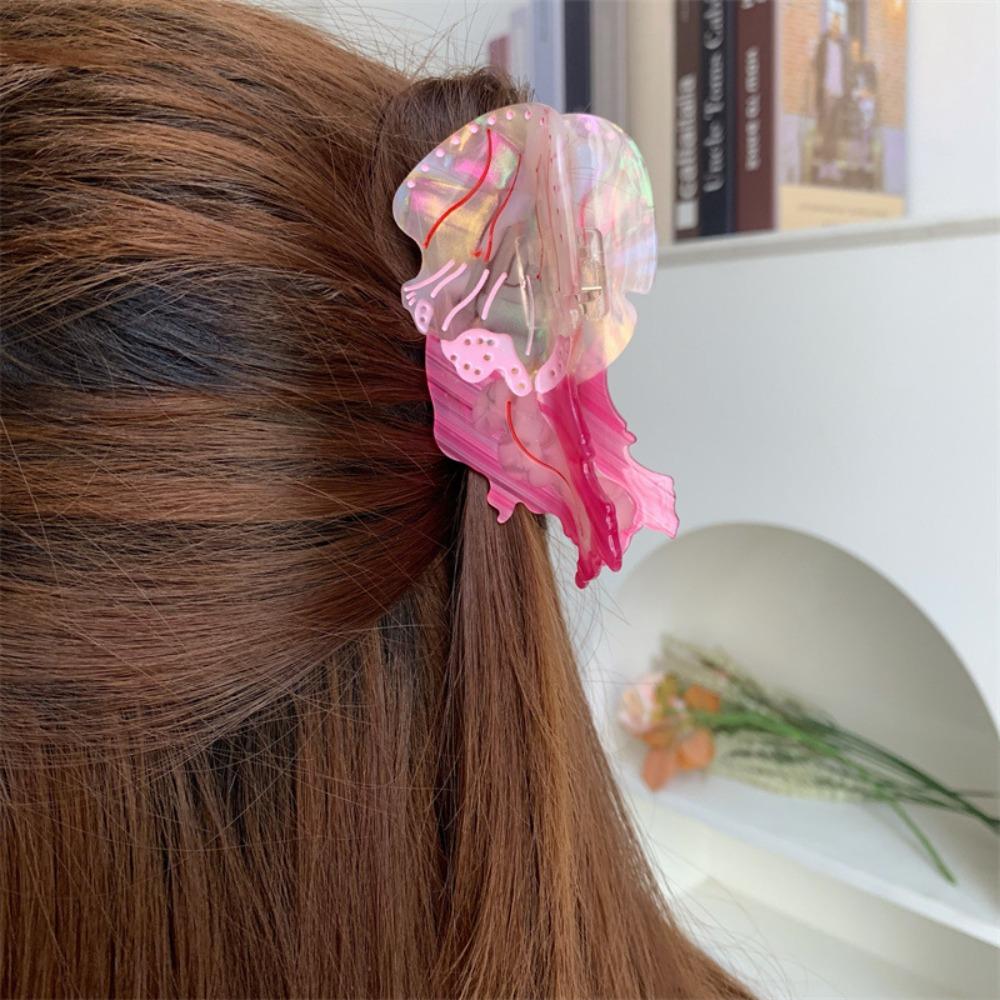 Acetic Acid Cartoon Animal Hair Clip Sweet Cute Shark Clip Fashion Jellyfish Hair Claw  Daily