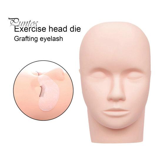 Головка манекена для практики, легкое крепление, гладкая, мягкая, профессиональная голова манекена с ресницами для обучения макияжу