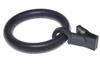 Wooden Rings with a Clip for a Wooden Curtain Rod, BLACK 20 Pcs.