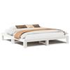 VidaXL Cadre de lit sans matelas blanc 200x200 cm bois massif de pin 3308727