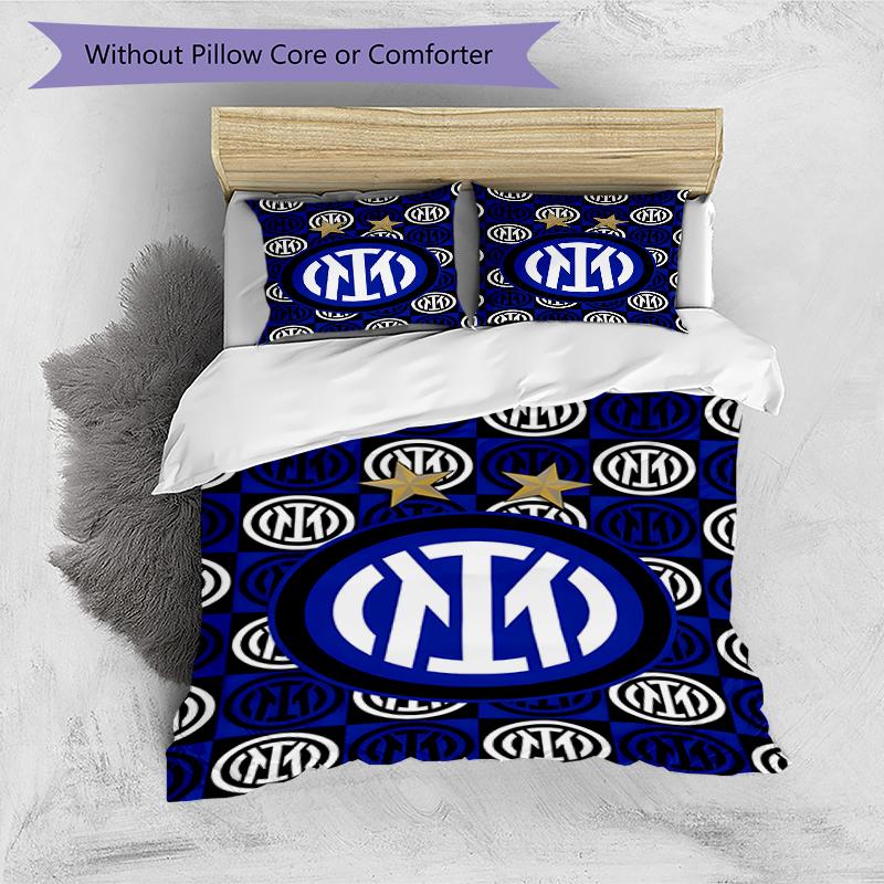 3pcs Football Team (49) Design Cover Set - HD Printed Bedding with 1 Cover and 2 Pillowcases - Perfect for Home and Dorm Decor