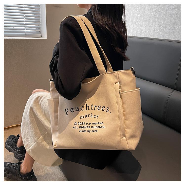 Сумка большой вместимости, женская большая сумка, портативная сумка через плечо с буквами