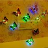 Изменение цвета Симпатичные бабочки LED Night Light Home Room Desk Wall Decor