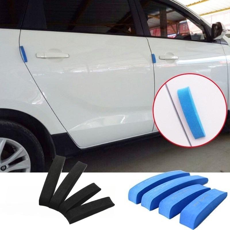 4Pcs Car Rubber Bumper Stickers Auto Door Edge Protection Car Door Protector Guard Strip Scratch Protector Decoration Interior Mirrors 6