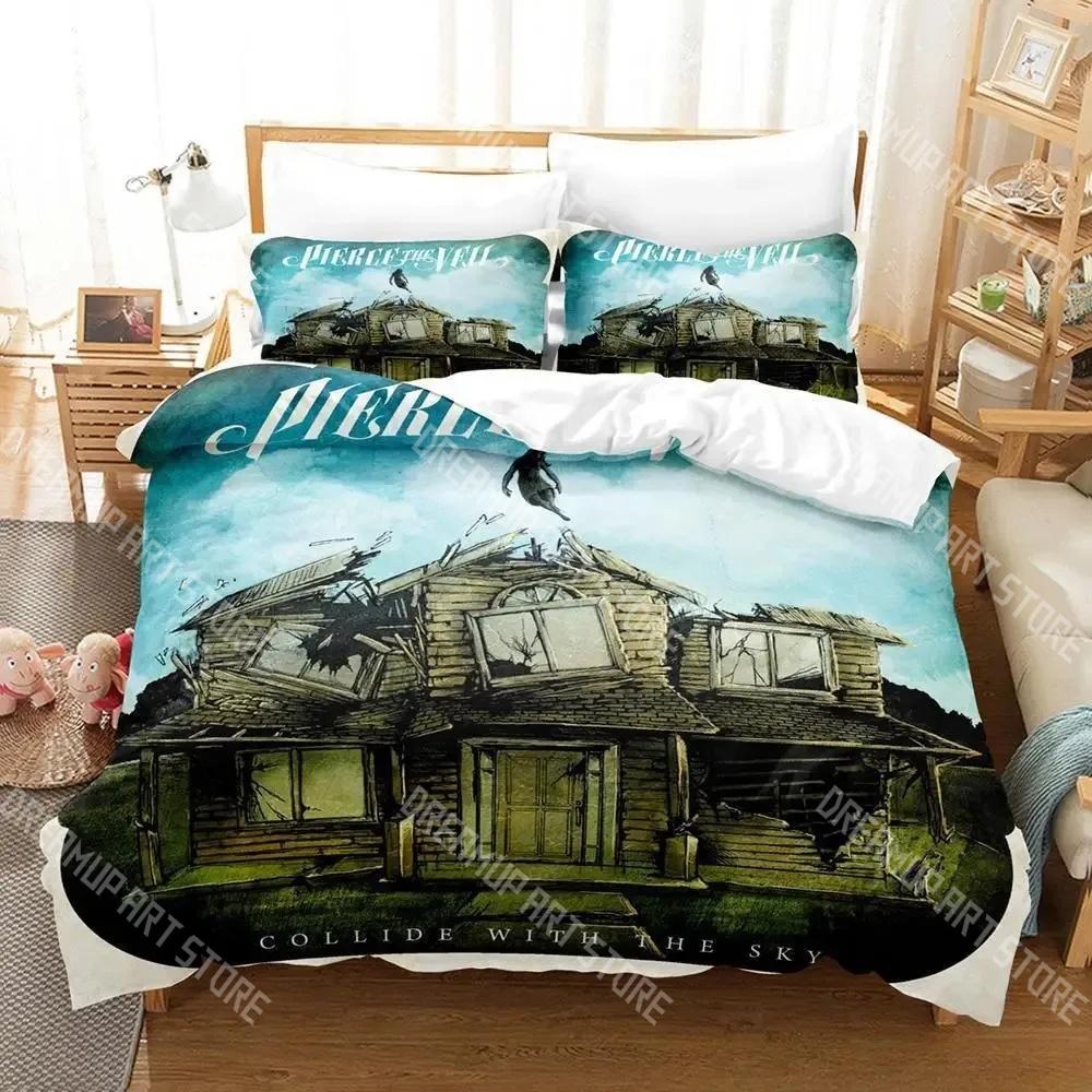 Модный набор постельного белья Pierce The Veil Band Односпальный Двуспальный Полный Queen King Размерный Набор для спальни Детская Спальня Комплекты с пододеяльником Комплект простыней