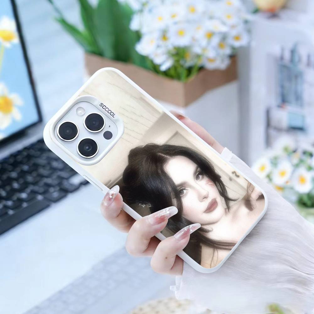 Чехол для телефона L-Lana Del R-Rey для IPhone 16 17 15 14 12 13 Pro Max Белый цвет Ударопрочный чехол
