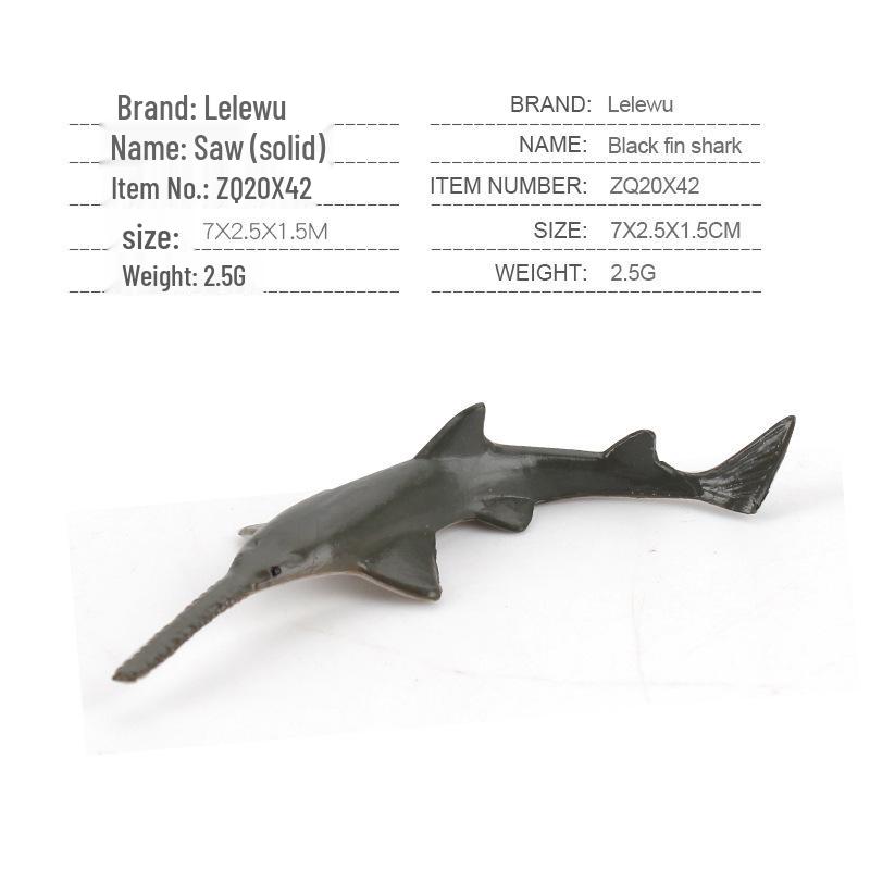 Children's Marine Animal Model Set: Mini Whale, Shark, Dolphin, Turtle, Sea Lion