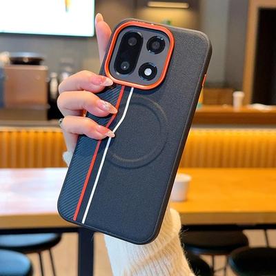 Премиальный деловой магнитный кожаный чехол Sle для Oneplus 15 13T 13S 13R Ace 6 5 Pro Беспроводная зарядка Металлическая защита объектива Крышка Funda