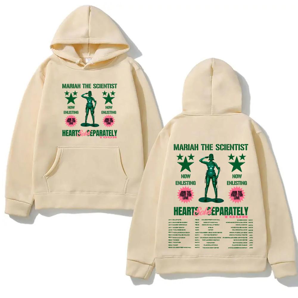 Худи Mariah the Scientist Hearts Sold Separately Tour с карманом Толстовка с длинным рукавом Пуловер простого кроя