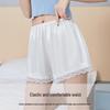Women's Anti-Exposure Lace Safety Shorts, Lightweight & Non-Curling, Plus Size, Loose Fit for Summer.