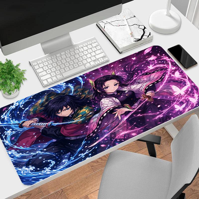1Pc Fantasy Duel Lights Gaming Mouse Pad Keyboard Desk Mat Non-slip Rubber Lock Edge Waterproof Computer Mousepad for Office Home Decor S1783