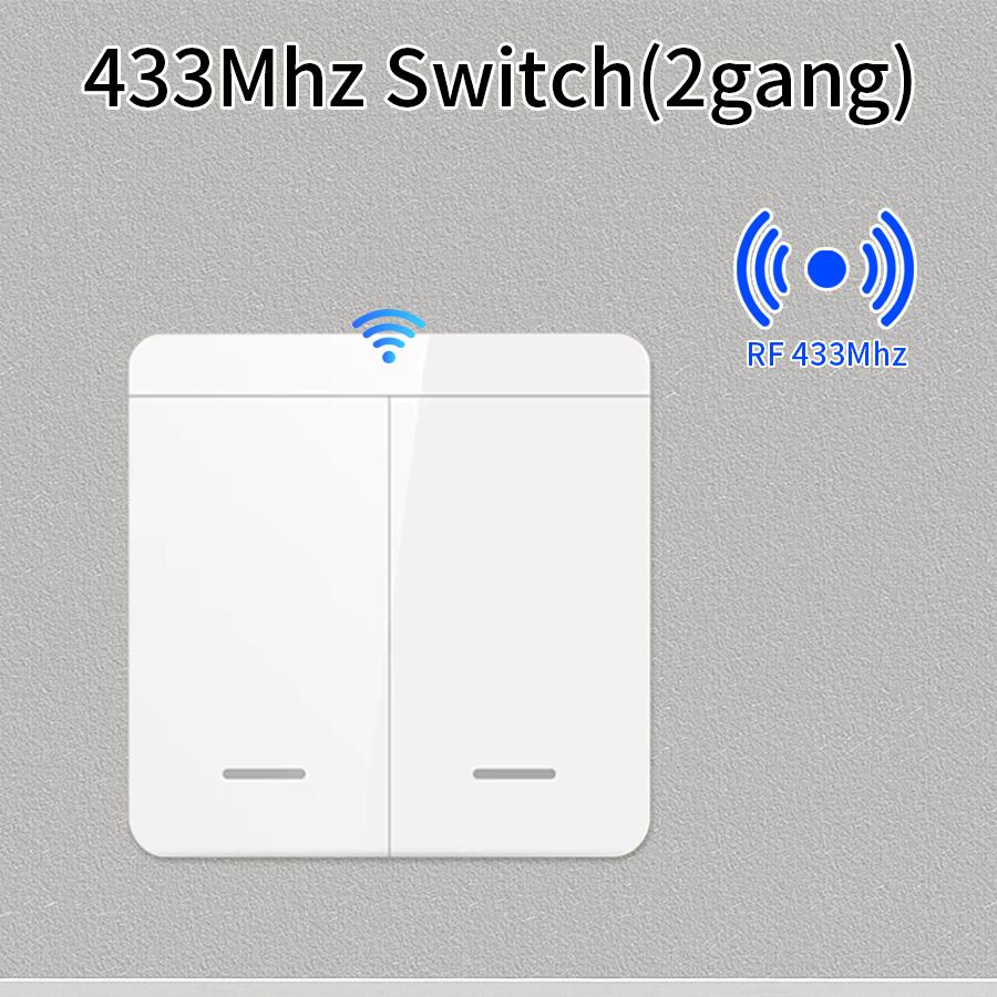 Пульт дистанционного управления 433 МГц Выключатель 10А 110В 220В с 1/2/3 клавишами Настенный выключатель 86 Беспроводной умный выключатель Свет Для светодиодной лампы