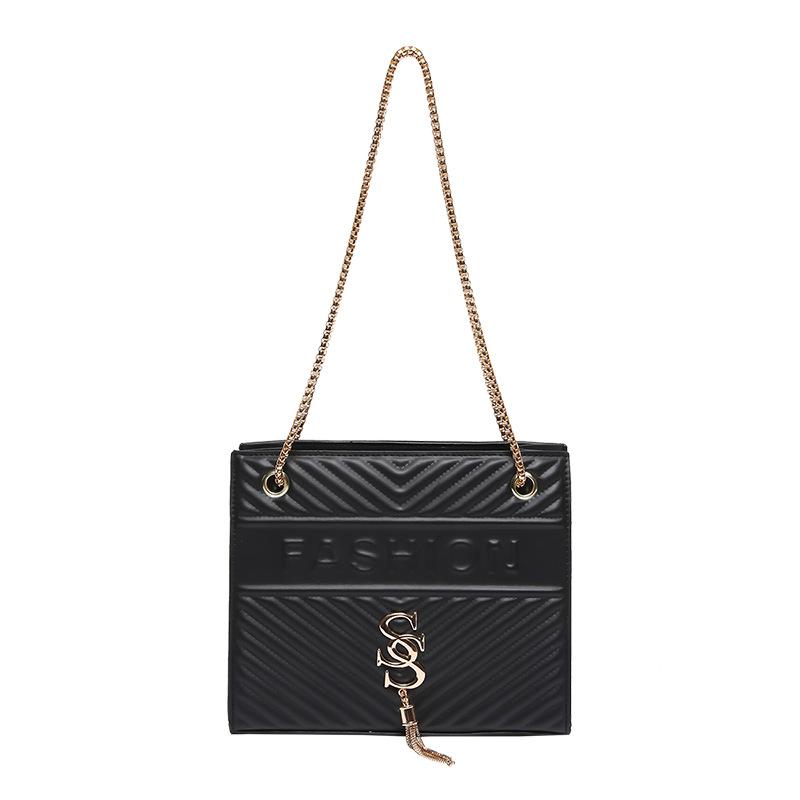Summer Beautiful One-shoulder Crossbody Bag Personality Beautiful Chain Bag Women's Large Capacity New Fashionable Small Square Bag