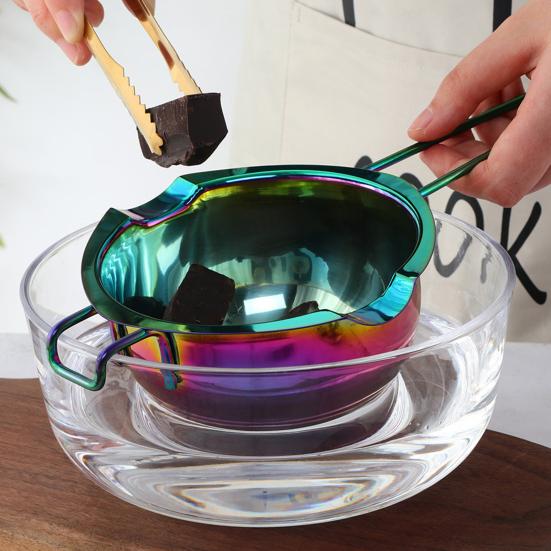 Плавильный котел эргономичный антипригарный из нержавеющей стали универсальный маленький подогреватель для масла, конфет, шоколада кухонные принадлежности