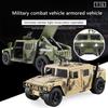 Large 1:16 Hummer field vehicle military model car armored vehicle tank missile boy 6 years old 8 children's toy car