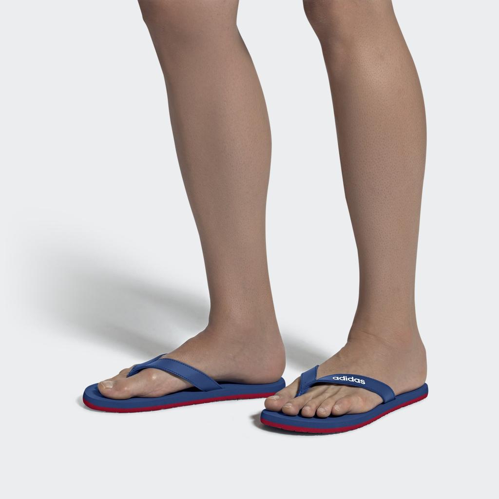 Adidas Eezay Flip Flop Non-Slip Durable Rubber Sole Silent Quick-Dry Slide Sandals Men Footwear Deep-Blue EG2040