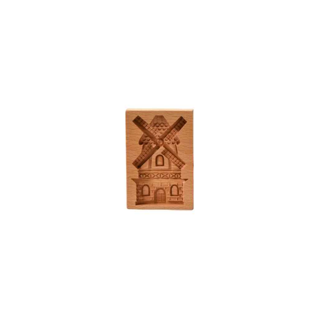 Beechwood Cookie Mold - Multi-Pattern Embossing Mold For Baking & Decorative Display