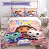 Gabby's Dollhouse Duvet Cover Set Suitable for Guest Room Machine Washable Perfect Gift for Friends Family