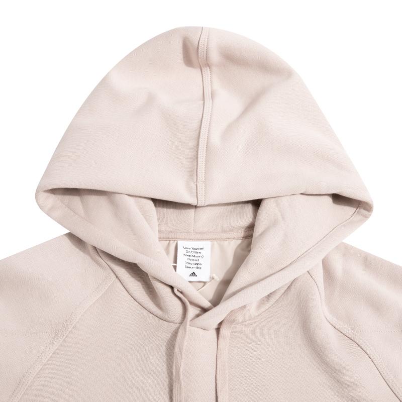 Adidas Caps Hd Solid Color Logo Спортивная повседневная толстовка с капюшоном Мужские топы Хизер-серый IA9341