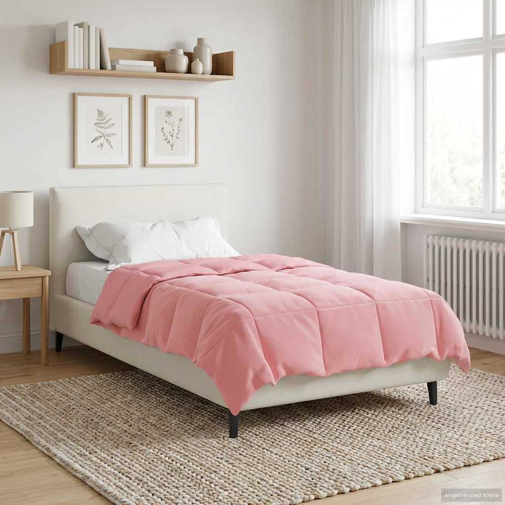 Summer Duvet Padded Pink 140 x 200 cm Microfiber