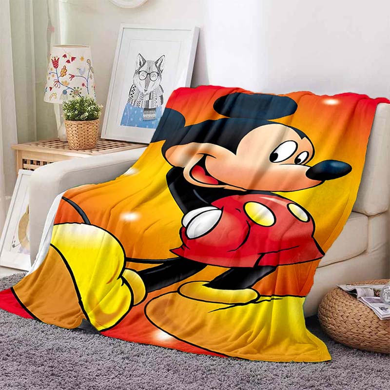 Cartoon Mickey Minnie Mouse Blanket Soft Warm Flannel Throw Fluffy Bed Blanket New Born Winter Blanket Luxury Gifts