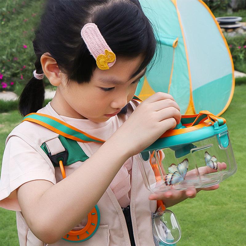 Игрушки для улицы Наблюдатель за насекомыми Детское приключение Научный эксперимент Телескоп Лупа Исследуйте Игрушки для детского сада