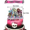 30 шт. украшения для тематической вечеринки Monster High включают воздушные шары-топперы для торта-баннера