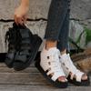 Summer Large Size Thick-soled Muffin Flat-soled Roman Sandals