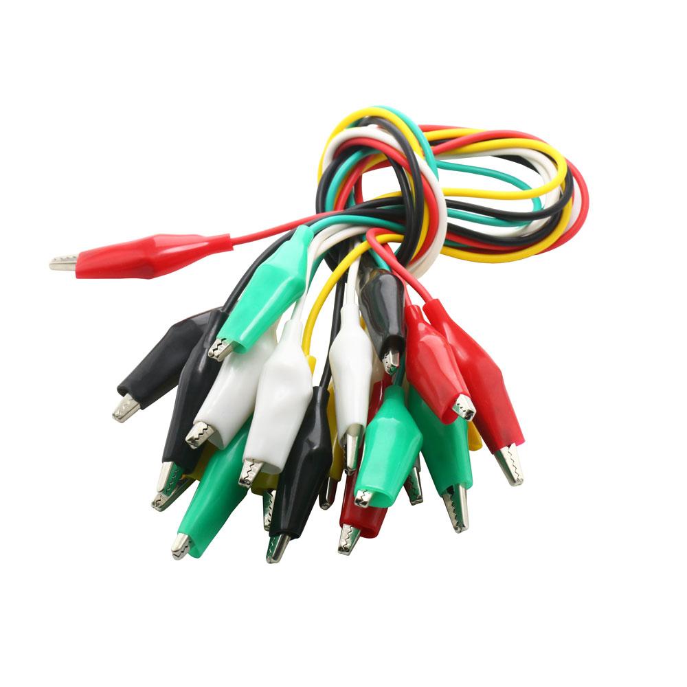 10 шт. 50 см зажимы номер 28/35/45 мм зажимы типа «крокодил» с проводами, соединительные провода с зажимами типа «крокодил» для электрических зажимов типа «крокодил»
