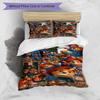 3pcs Duvet Cover Set (1*Duvet Cover + 2*Pillowcase, Without Core), Paddington Bear Print Bedding Set, Bedroom Decor, All‑Season, Birthday Gift