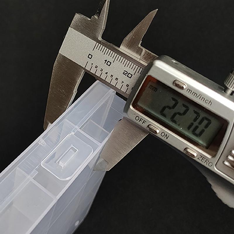 24Grids Plastic Storage Jewelry Box Compartment Adjustable Container Beads Earring Box Jewelry Rectangle Box Case