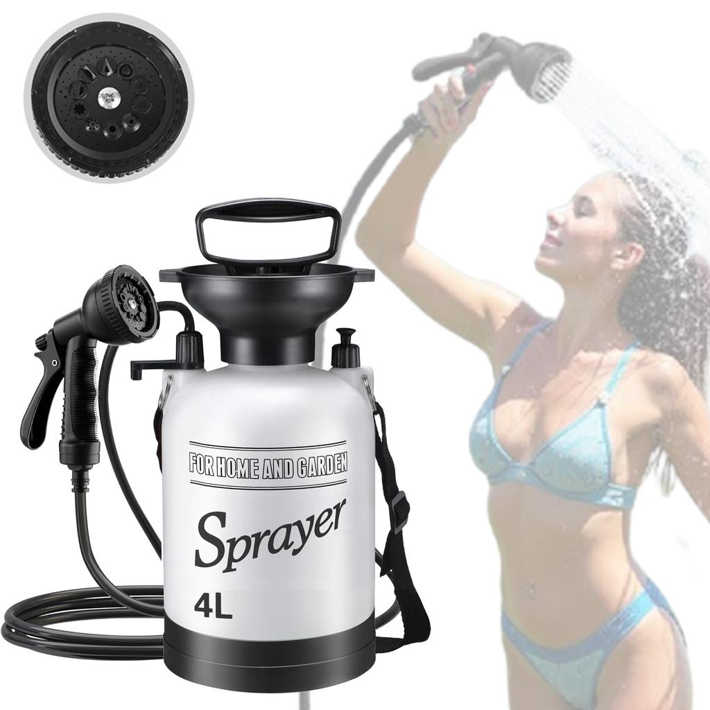 Camp Shower with 3 Meter Long Hose Portable Shower Multi-Functional Shower Pump for Hiking Traveling Garden Beach Pet
