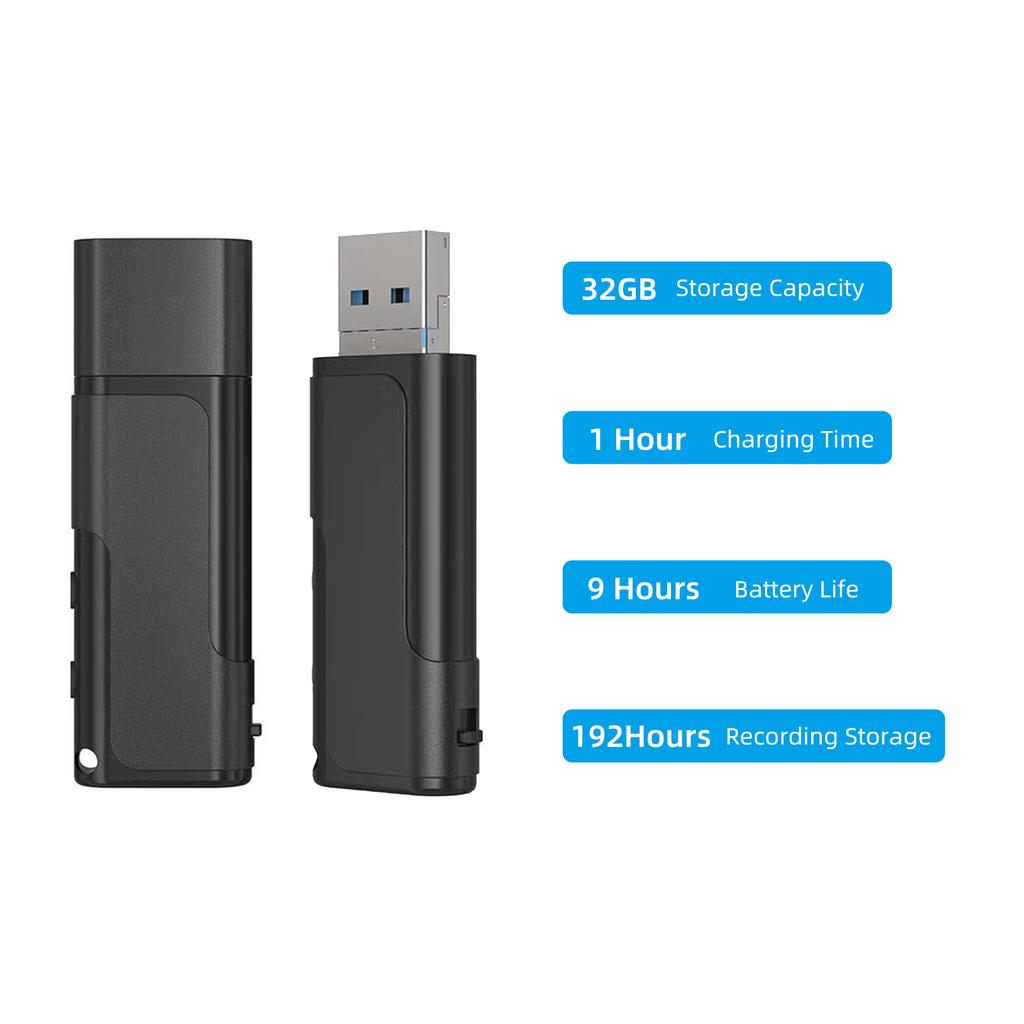 Цифровой диктофон U-диск Flash Driver Звук Аудио Активируемый Диктофон Записывающее устройство