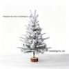 456090cm Small Snowy Green Christmas Tree Ornament for Desktop Decoration