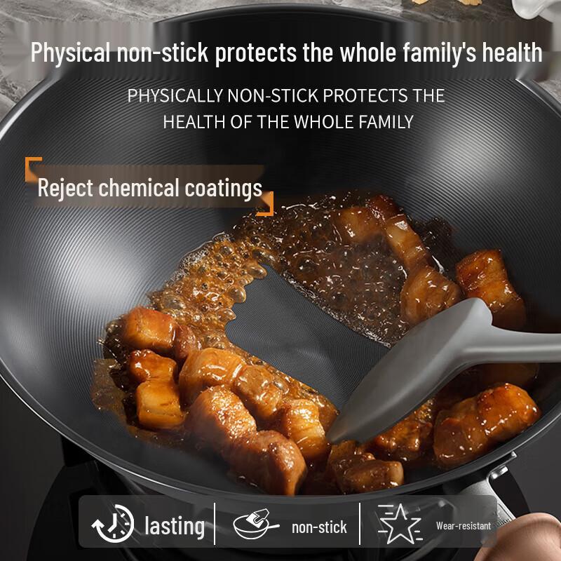 KOBACH 316L Stainless Steel Titanium Iron Wok