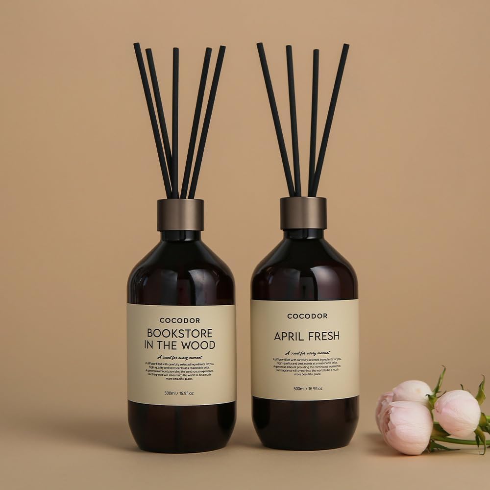 COCODOR Reed Diffuser 500mL (Set of 2) - Refreshing Air Room Fragrance for Room Use