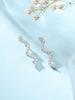 Kicky and Perky 925 Sterling Silver Moissanite Snake Design Stud Earring Jewelry for Women