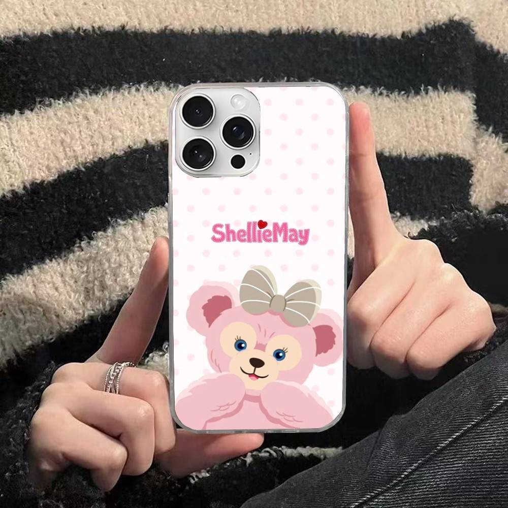 DUFFY AND FRIENDS Phone Case For iPhone 17 Pro Max 16 15 14 13 12 11 Water Ripple Silver Protective Cover