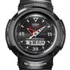 Мужские часы Casio AWM-500-1AJF Full Metal с черным ионным покрытием, Tough Solar Multi Band 6, Аналого-цифровые, Японская внутренняя модель, JDM