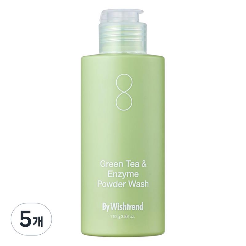 By Wish Trend Зеленый чай N Порошок для умывания с энзимами, 110 г, 5 шт.