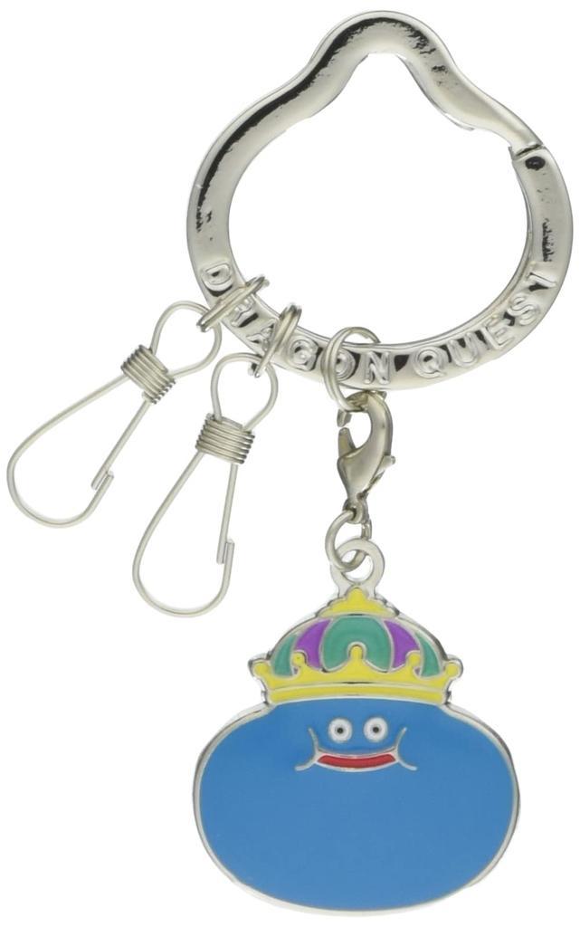 Dragon Quest Smile Slime Металлический брелок для ключей King Slime
