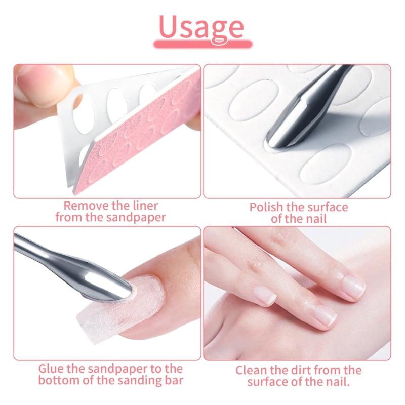 100/180/240 Count Nail File Sanding Discs Abrasive Material for Professional Manicurists and DIY Enthusiasts