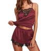 Europe and The United States Ladies Home Pajamas Two-piece Sexy Lace Erotic Lingerie Set