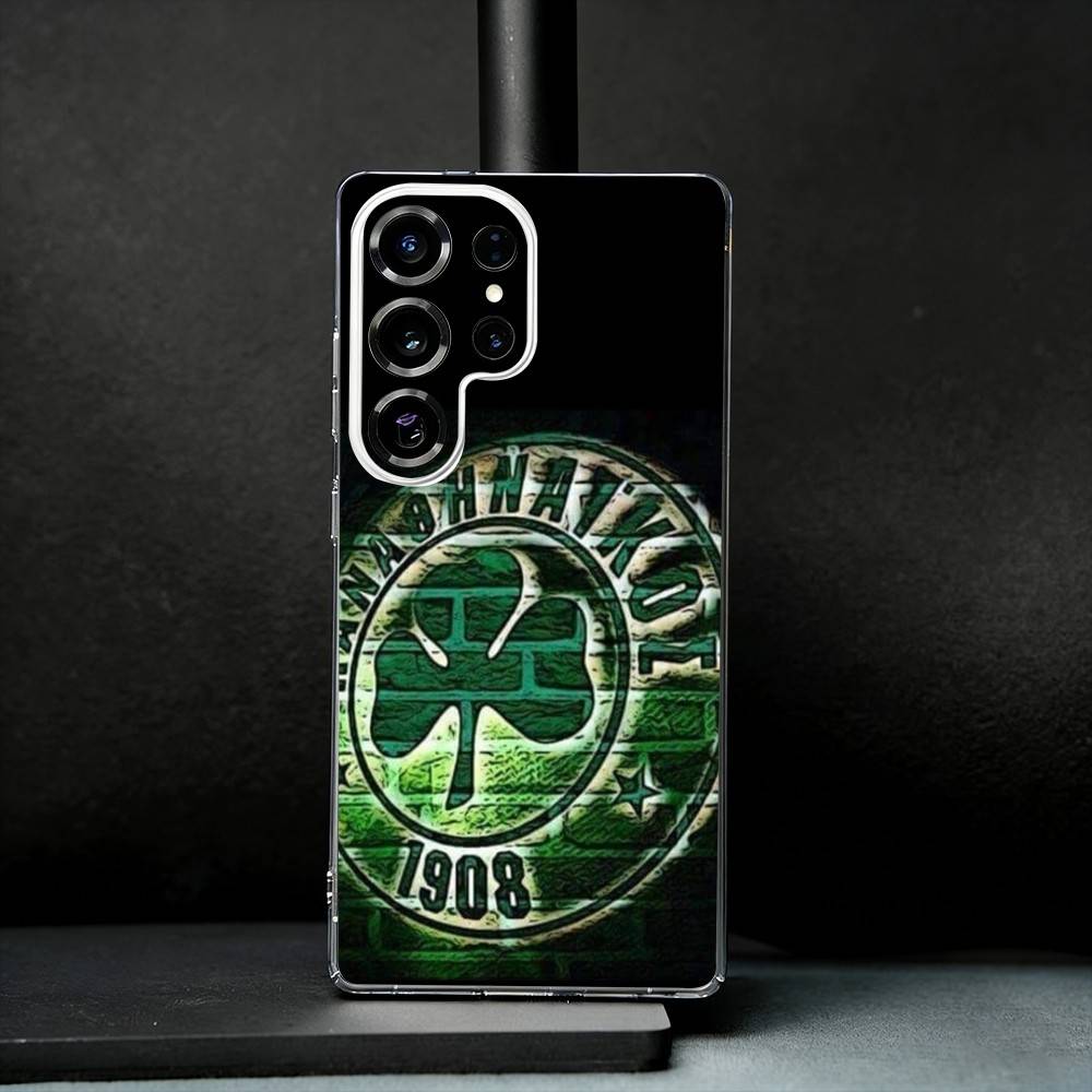 ART Panathinaikos A-Athens PA Phone Case For Samsung S25,S24,S21,S22,S23,S30,Ultra,S20,Plus,Fe,Note,10,9,5G Transparent Cover