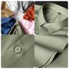 2026 Новая Весна Лето Мужская Рубашка Не требует глажки Антискладки Business Casual Однотонная Эластичная Гладкая Короткий Рукав Рабочая Рубашка