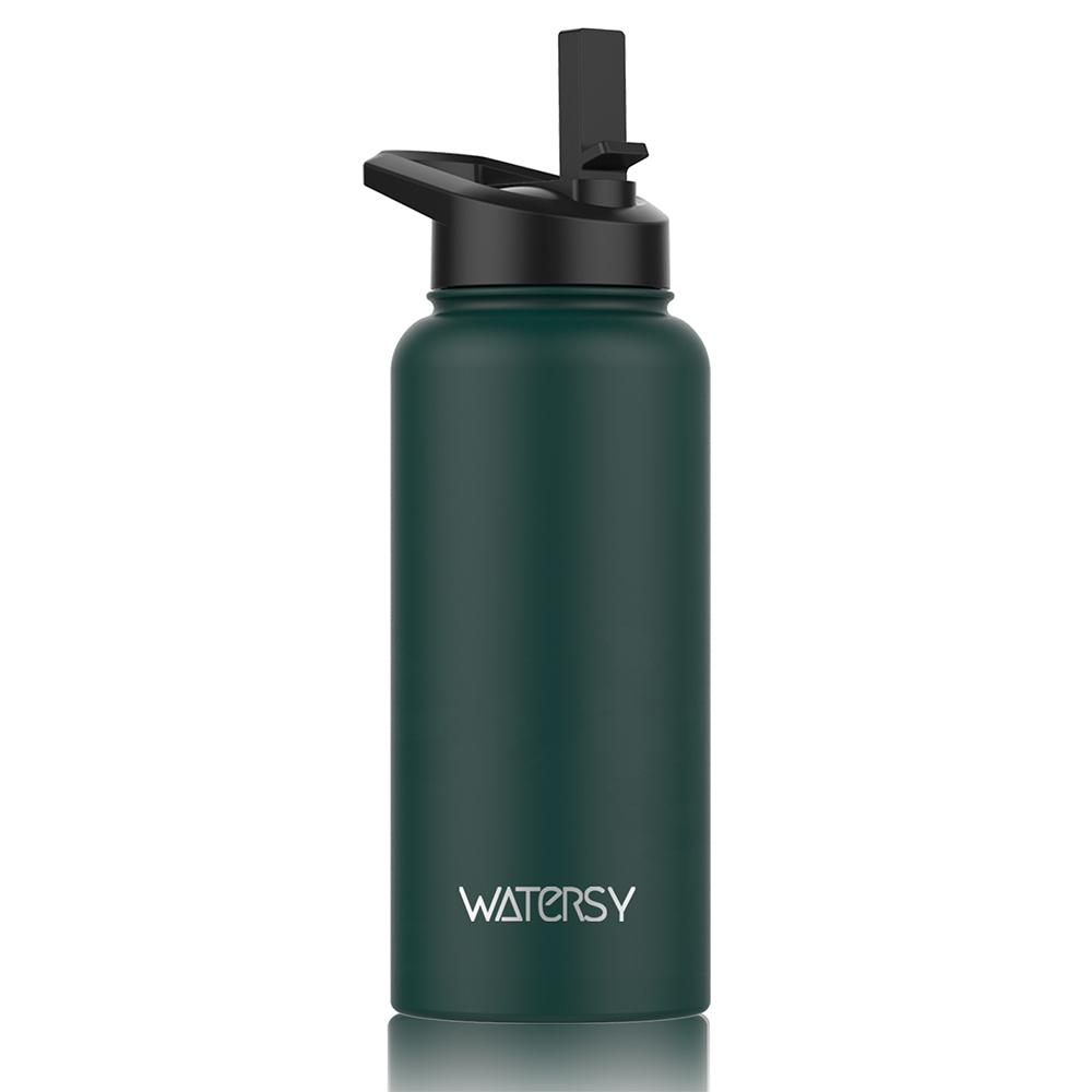 WATERSY 15/32 унции Спортивная Бутылка для Воды Термос из Нержавеющей Стали С Двойными Стенками Автомобильная Кружка для Путешествий, Тренажерного Зала, Офиса