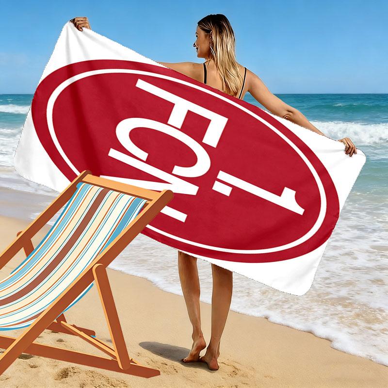 FCN Beach Towel, Large Soft Quick Dry Towel for Beach Camping Swimming
